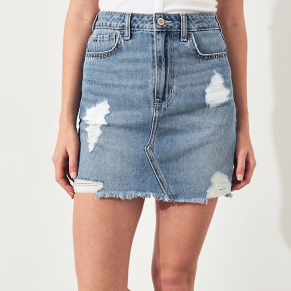 NEW ultra high rise hollister jeannskirt - Picture 3 of 5